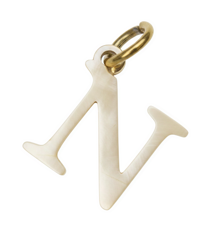 Elegant Initial Charm Gold N