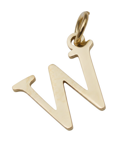 Elegant Initial Charm Gold W