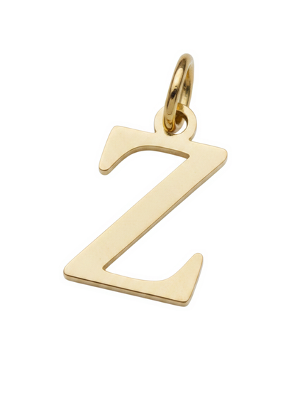 Elegant Initial Charm Gold Z