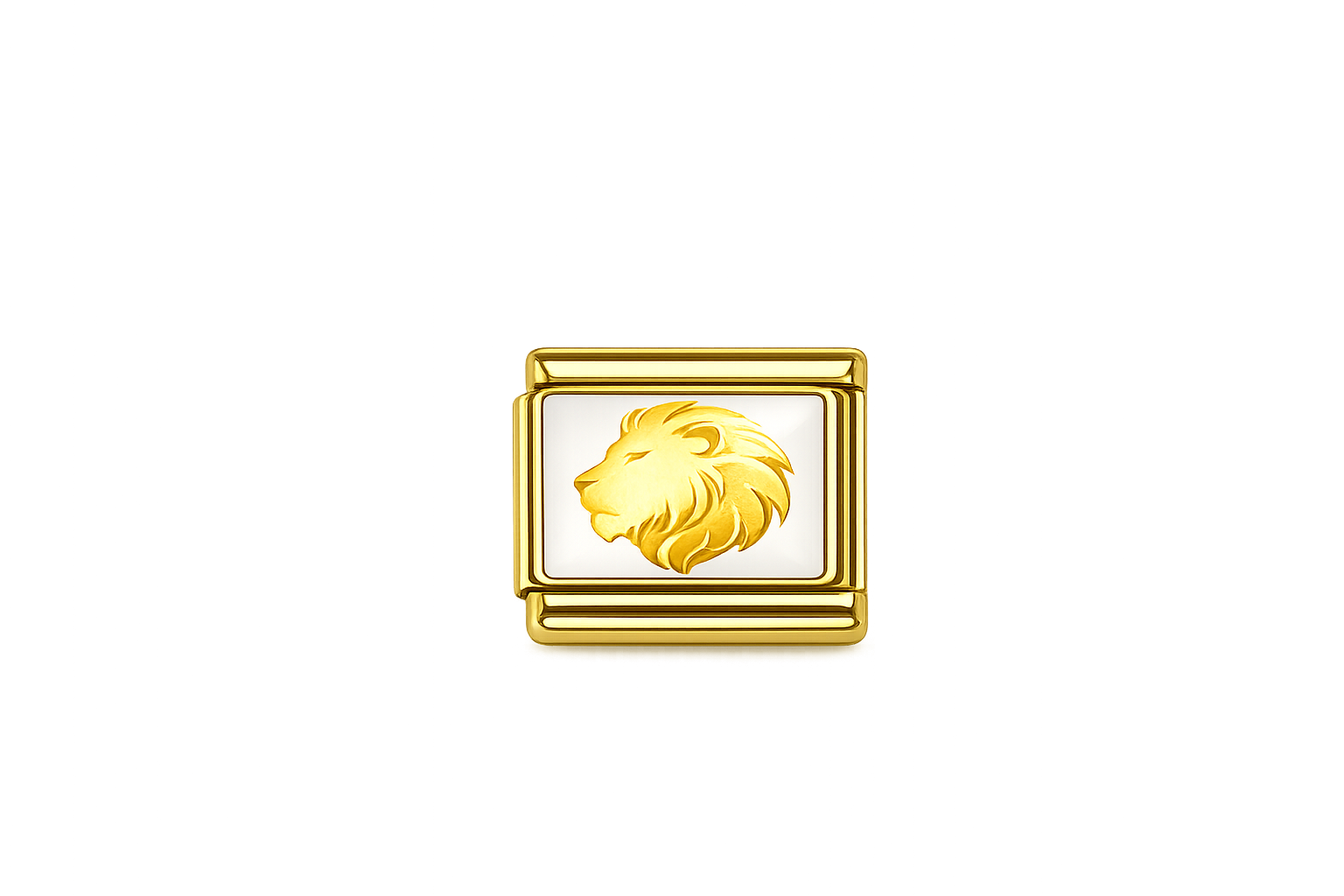 Gold Lion gold charm Italian Charm — Gold
