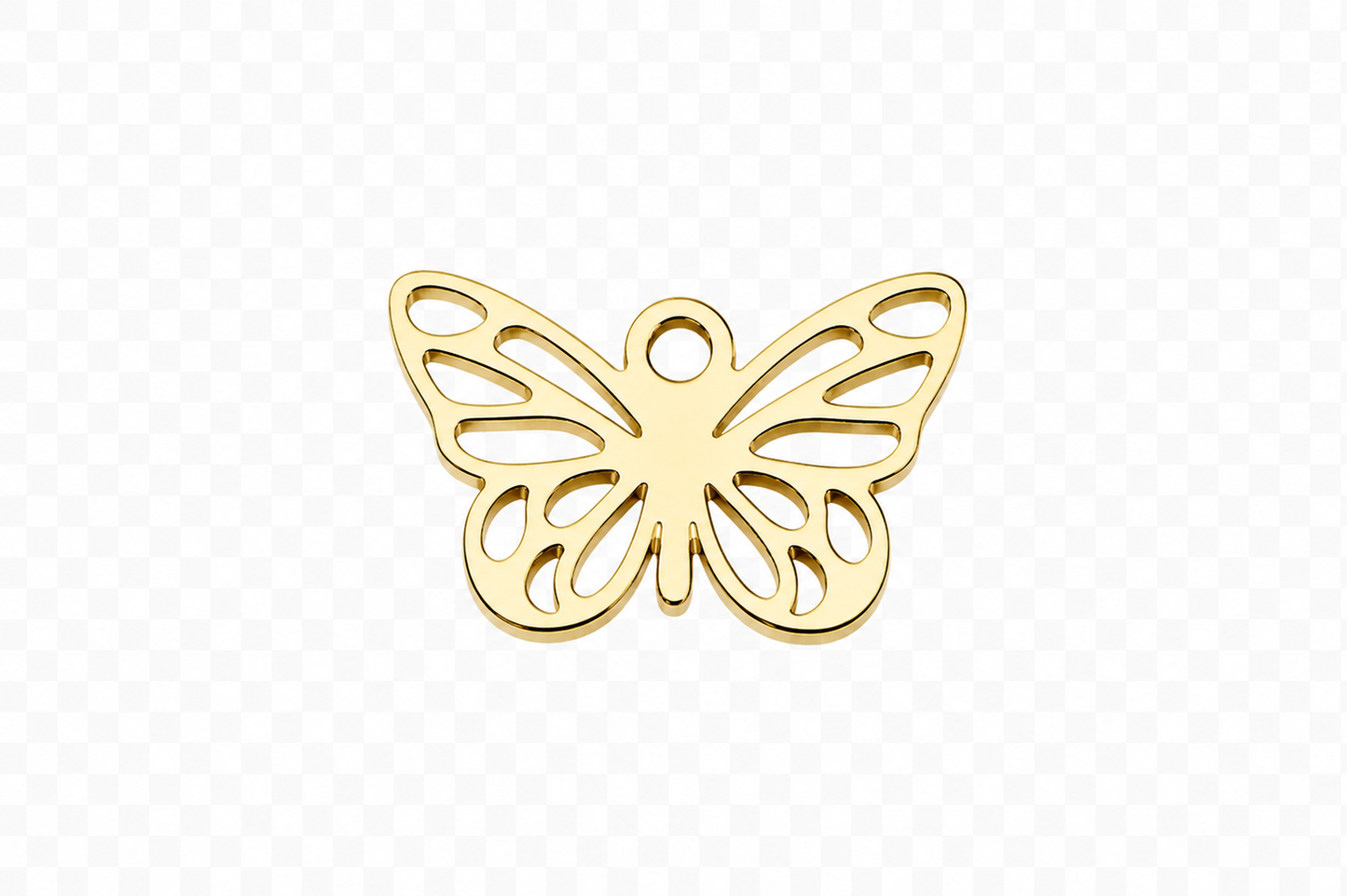Classic Gold Butterfly Charm