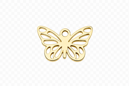 Classic Gold Butterfly Charm