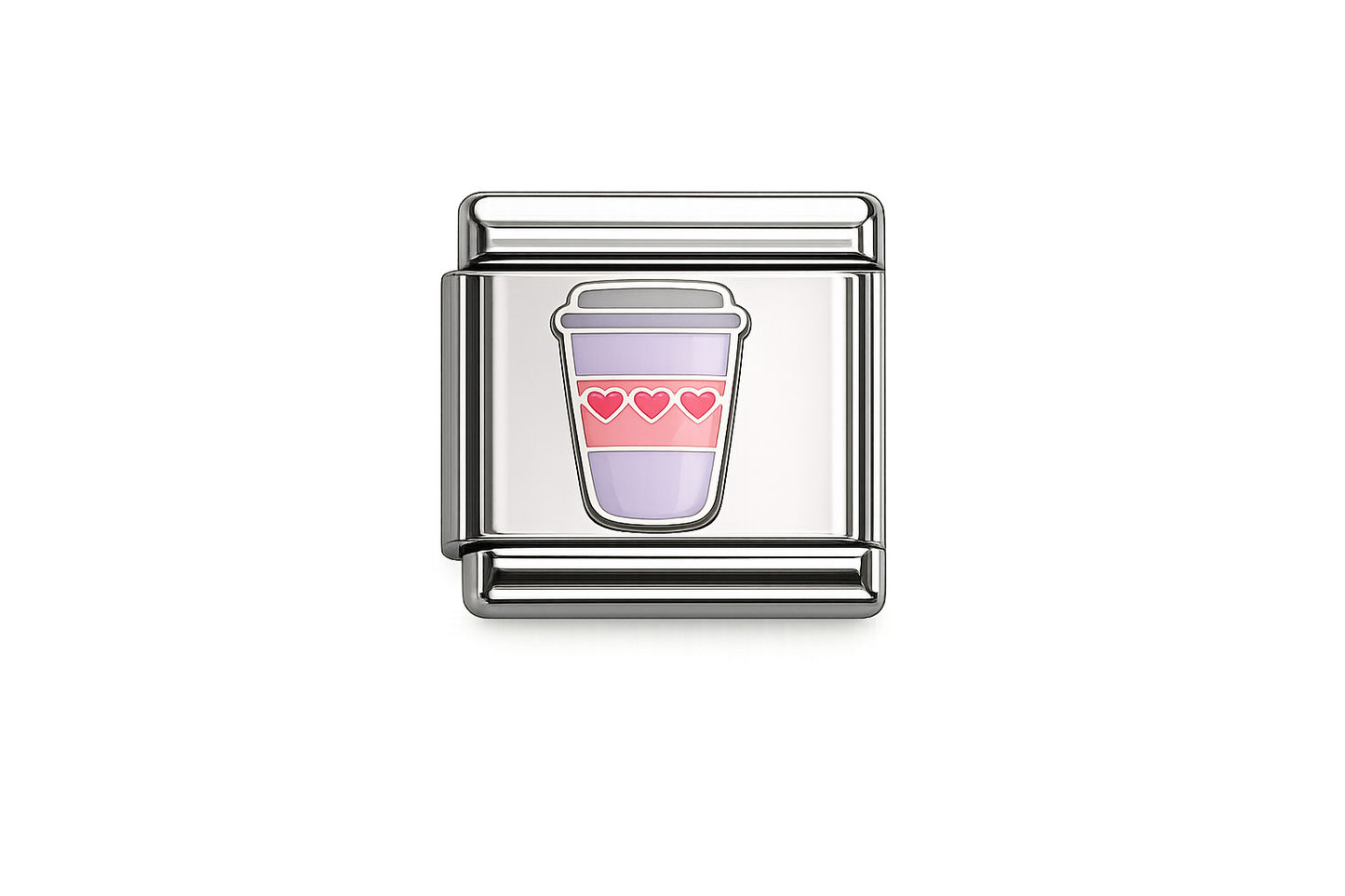 Heart Latte Italian Charm