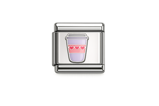 Heart Latte Italian Charm