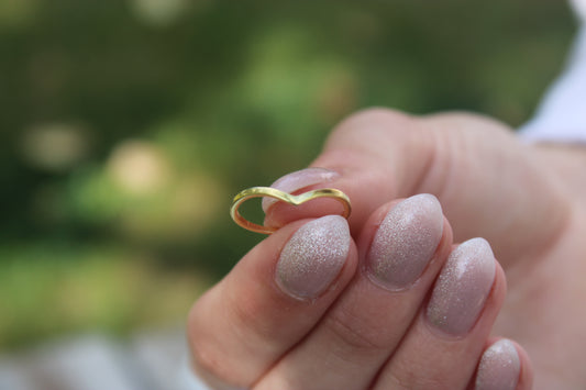 Wishbone Gold Ring