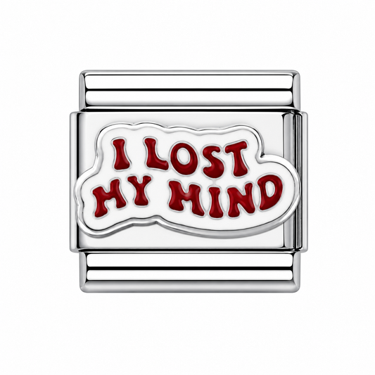 I Lost my Mind Italian Charm — Silver