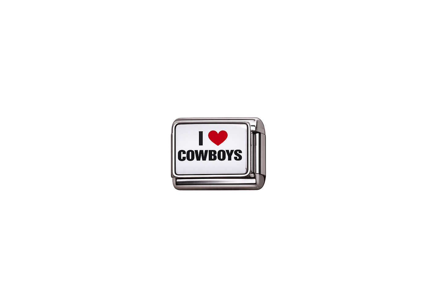 'I Love Cowboys' Italian Charms