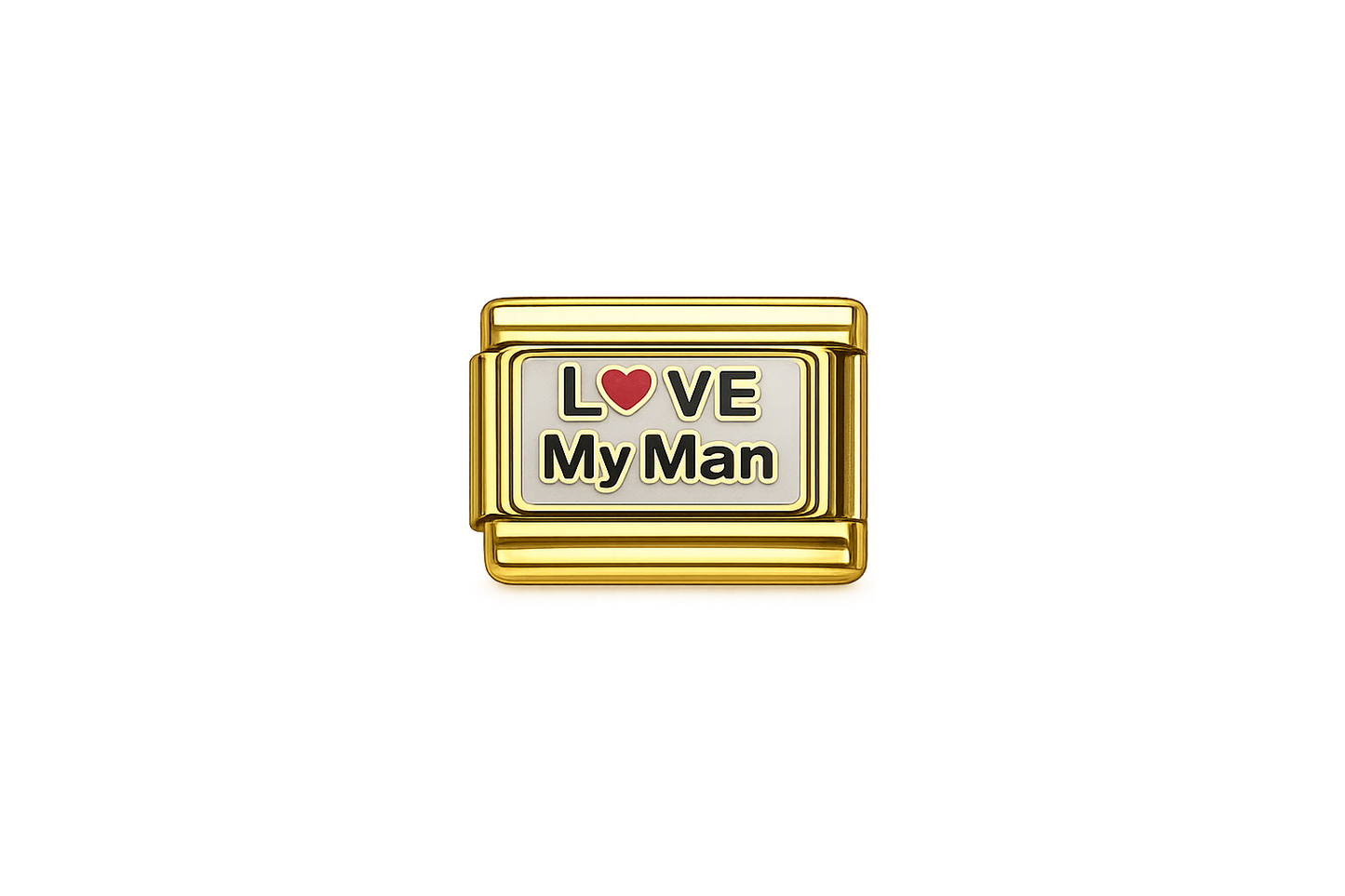 'Love my Man' Italian Charm