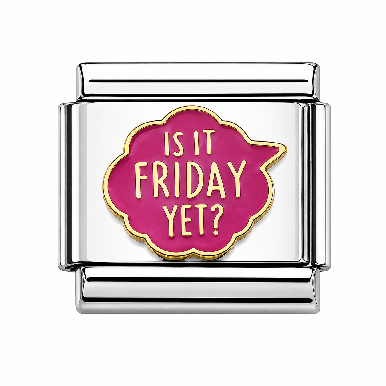 Is it friday yet Italian Charm — Silver