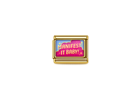 'Manifest it Baby' Italian Charm