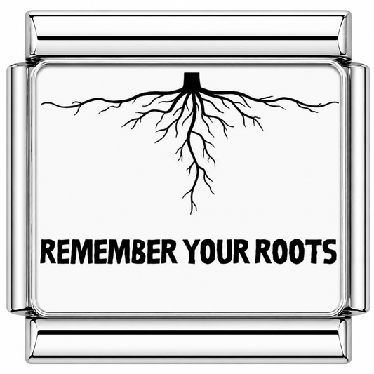 Remember your root Italian Charm — Silver