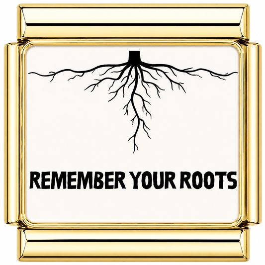 Remember your roots Italian Charm — Gold