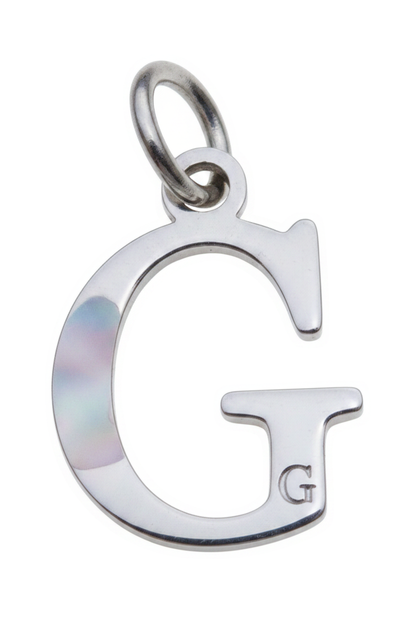 Elegant Initial Charm Silver G