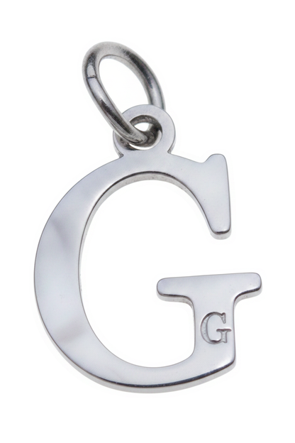 Elegant Initial Charm Silver G