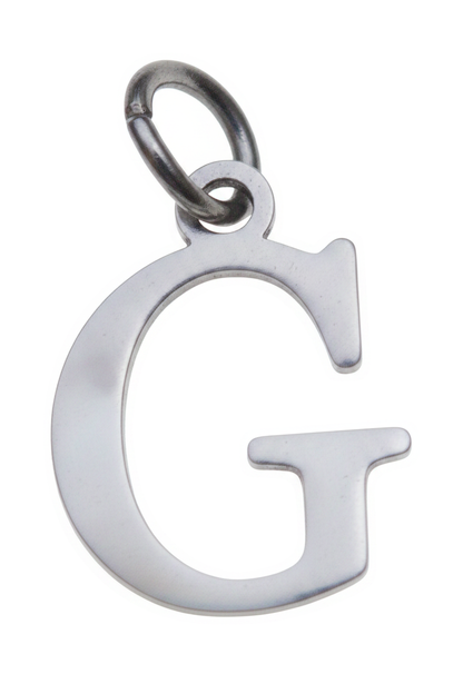 Elegant Initial Charm Silver G