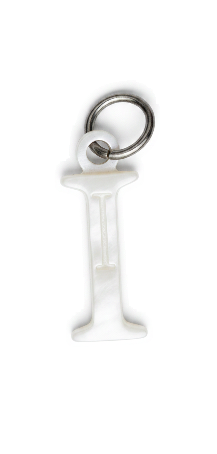Elegant Initial Charm Silver I
