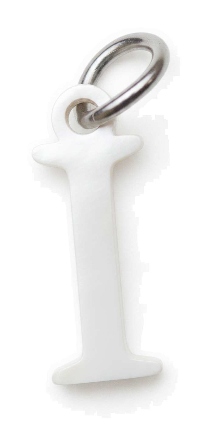 Elegant Initial Charm Silver I