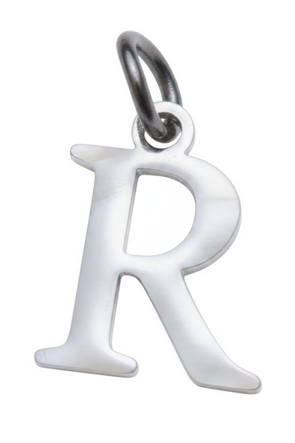 Elegant Initial Charm Silver R