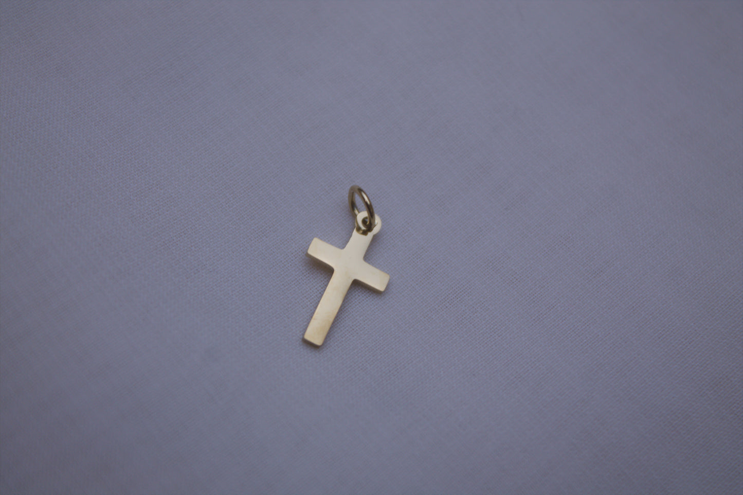 Classic Simple Cross Gold Charm