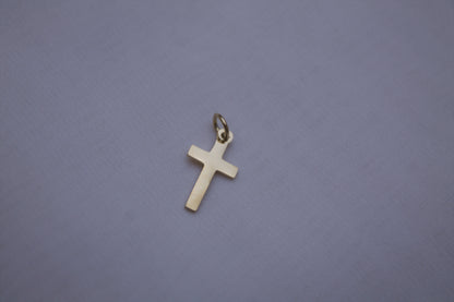 Classic Simple Cross Gold Charm