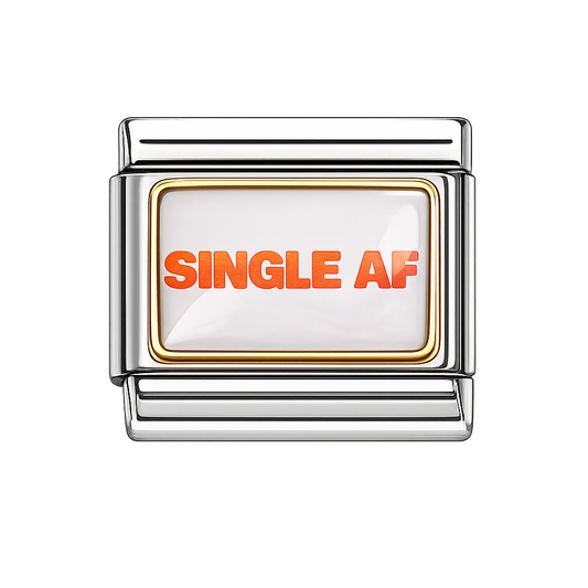Single AF Italian Charm — Silver