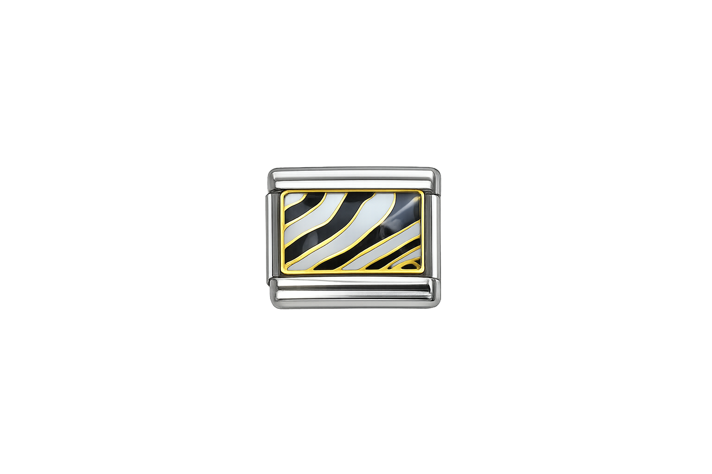 Zebra Italian Charm