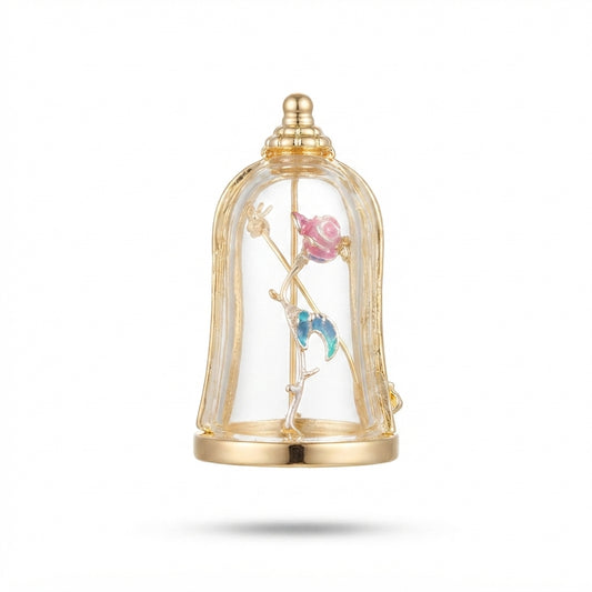Rose in Bell Jar Brooch
