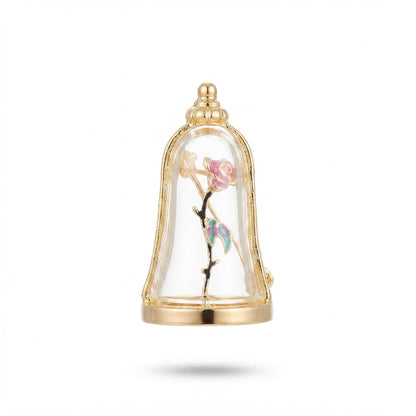 Rose in Bell Jar Brooch