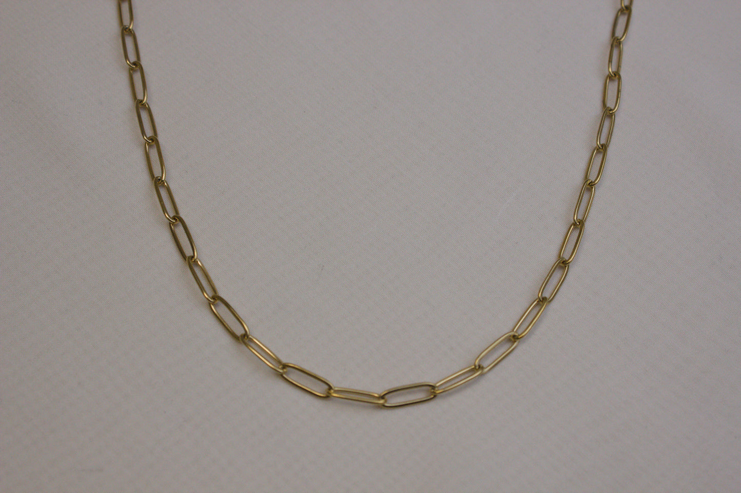Chunky Gold Paperclip Necklace