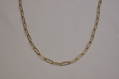 Chunky Gold Paperclip Necklace