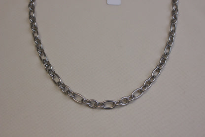 Chunky Silver Cable Necklace