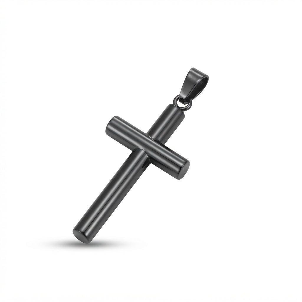 Classic Black Cross Charm
