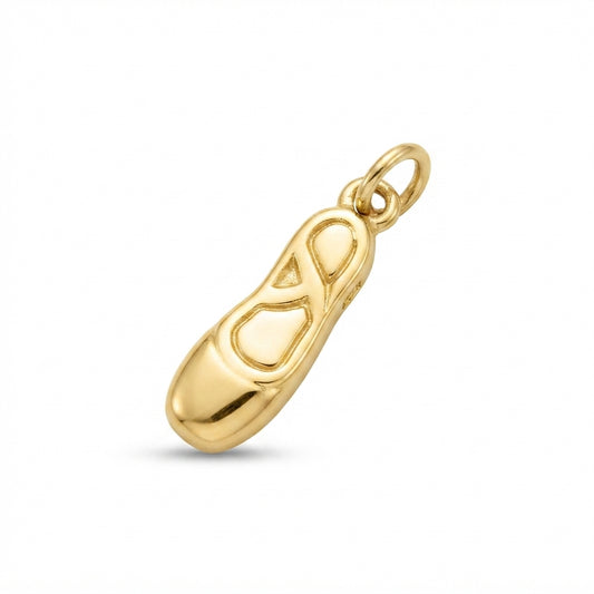 Classic Gold Ballet Slipper Charm