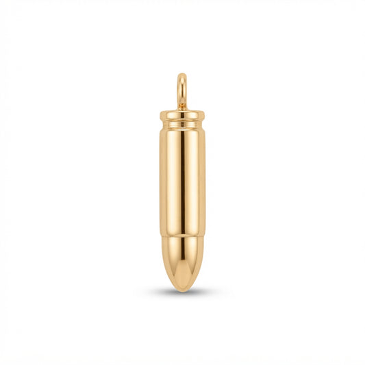 Classic Gold Bullet Charm