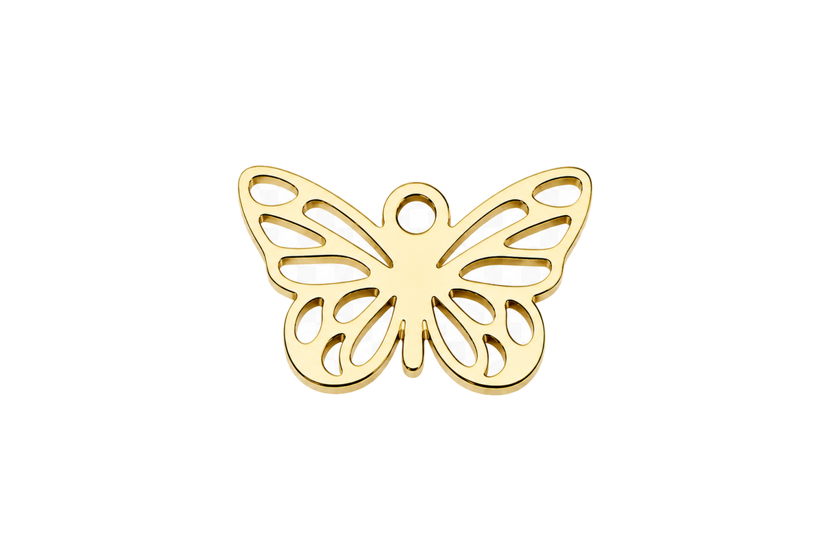 Classic Gold Butterfly Charm