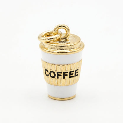 Classic Gold Coffee Cup Charm