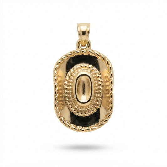 Classic Gold Cowboy Hat Charm