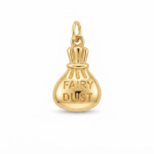 Classic Gold Fairy Dust Pouch Charm