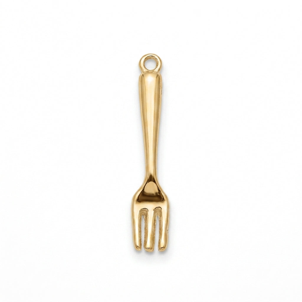 Classic Gold Fork Charm