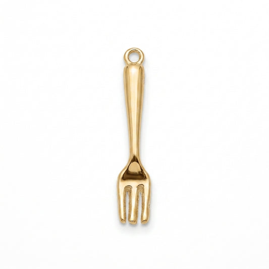 Classic Gold Fork Charm
