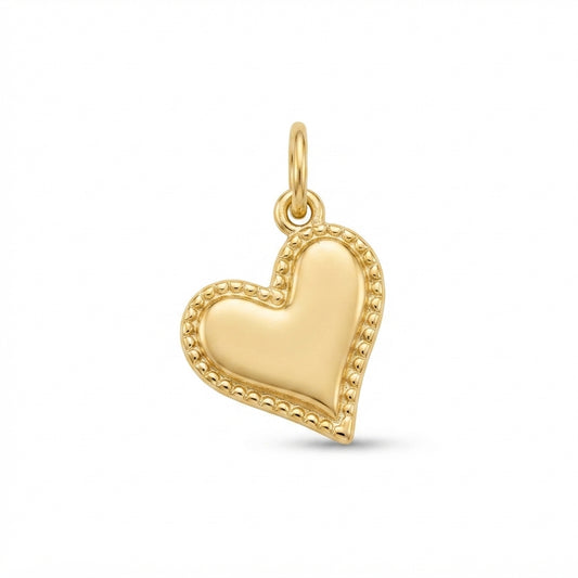 Classic Gold Heart Charm