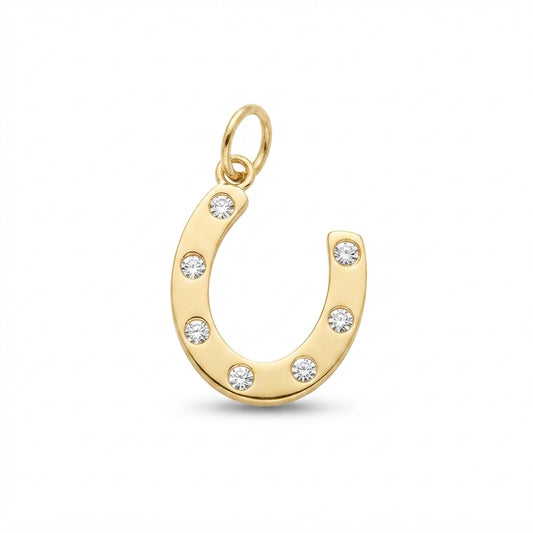 Classic Gold Horseshoe Charm