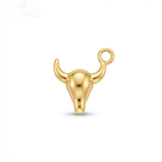 Classic Gold Longhorn Charm