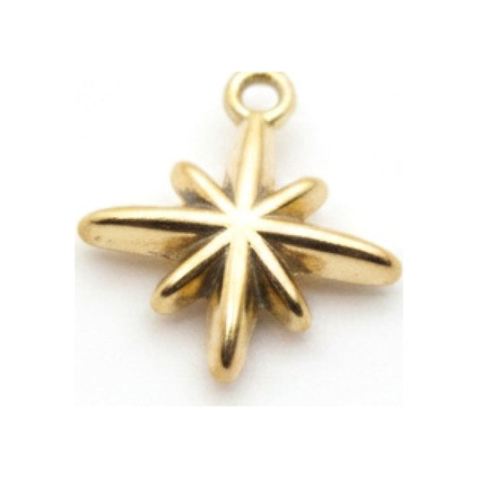 Classic Gold North Star Charm