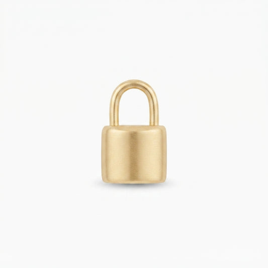Classic Gold Padlock Charm