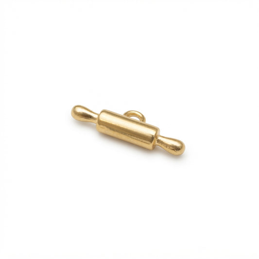 Classic Gold Rolling Pin Charm
