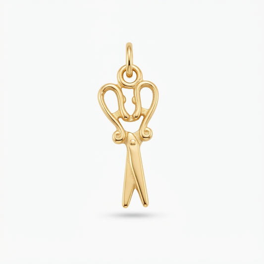 Classic Gold Scissors Charm