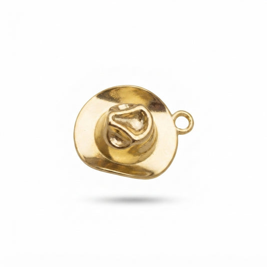 Classic Gold Sombrero Hat Charm