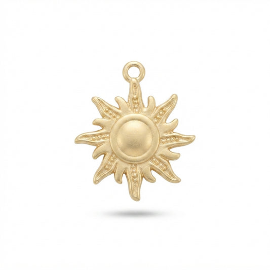 Classic Gold Sun Charm