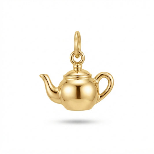 Classic Gold Teapot Charm